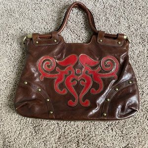 Kate Landry Brown Leather Tote